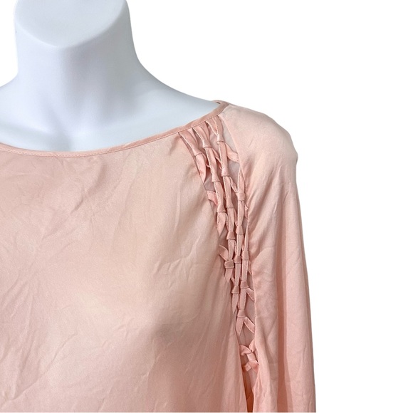 Sundance Silk Tunic Top Light Pink Long Sleeves Women’s Size XL *MinorMarks - Picture 6 of 6
